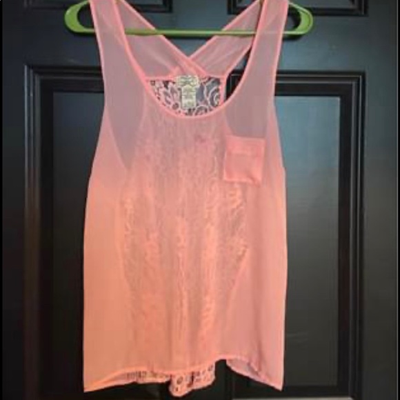 Translucent pink tank top - Picture 2 of 2